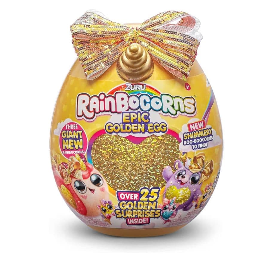 巨大 レインボーコーンズ ゴールデンエッグ　トナカイ　ぬいぐるみ　サプライズトイ