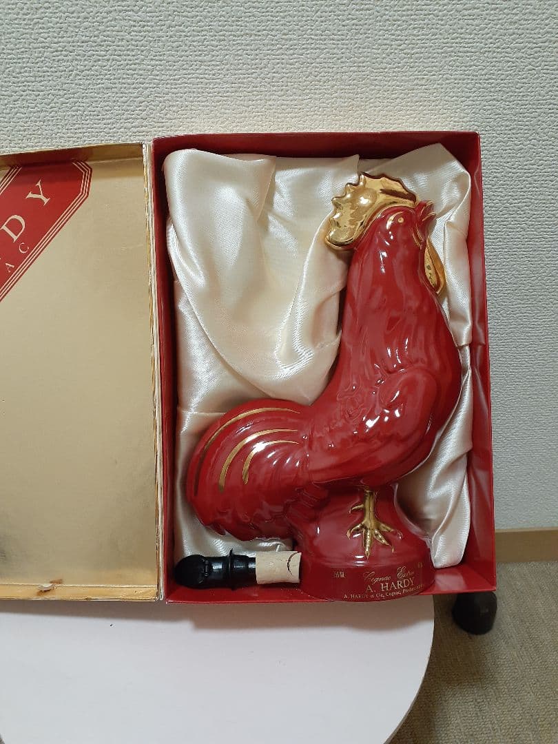 A.HARDY COGNAC ニワトリ 陶器 コニャック750ml 40% 箱入