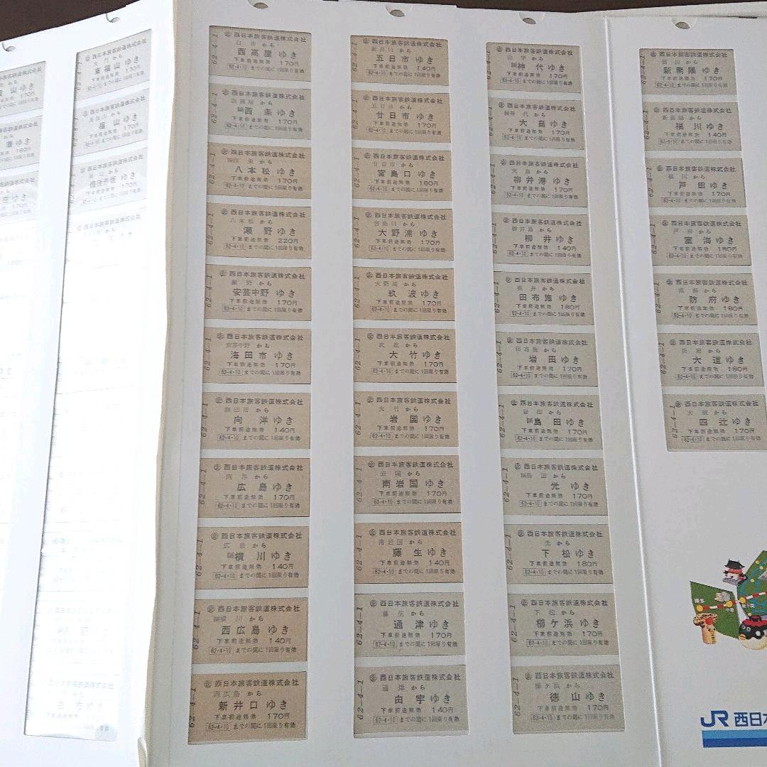 JR西日本 新会社発足記念乗車券