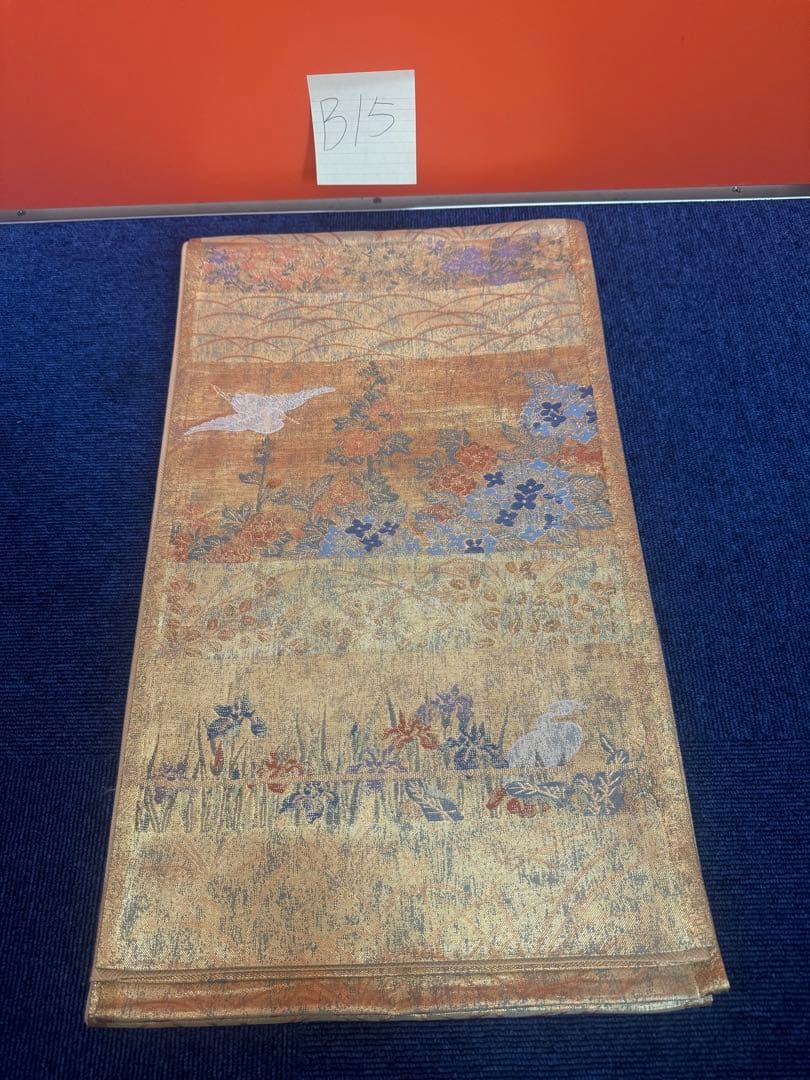 2670袋帯 古代彫金紋 西陣織 金糸　高級上質上品　約440cm 未使用