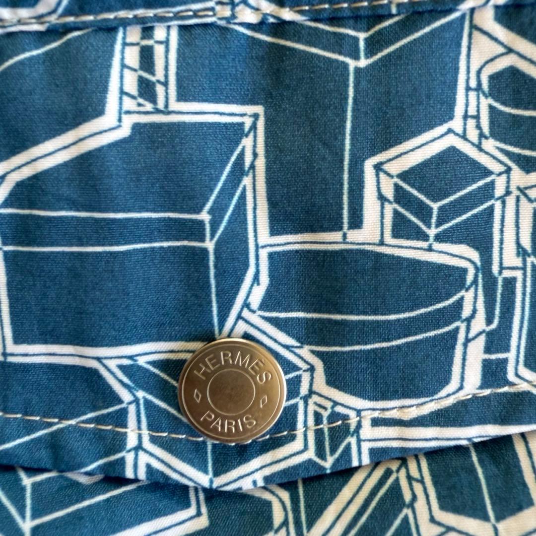 H HERMES エルメス 未使用タグ箱付き メンズ水着 L