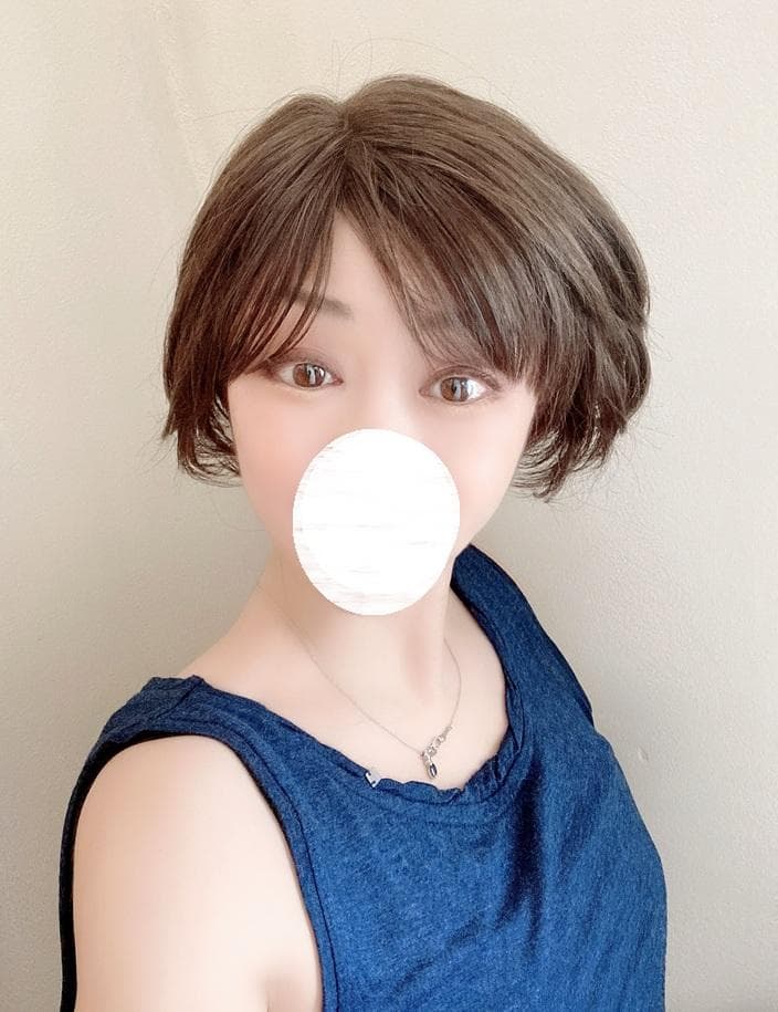 Marnie　JO 人毛MIX　総手植え　レディショート　ダークブラウン