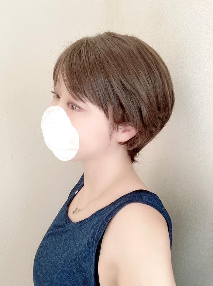 Marnie　JO 人毛MIX　総手植え　レディショート　ダークブラウン