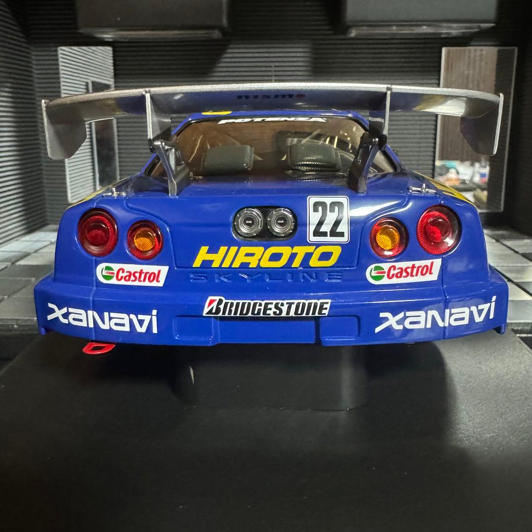 未展示品 オートアート 1/18 XANAVI HIROTO GTR (R34)