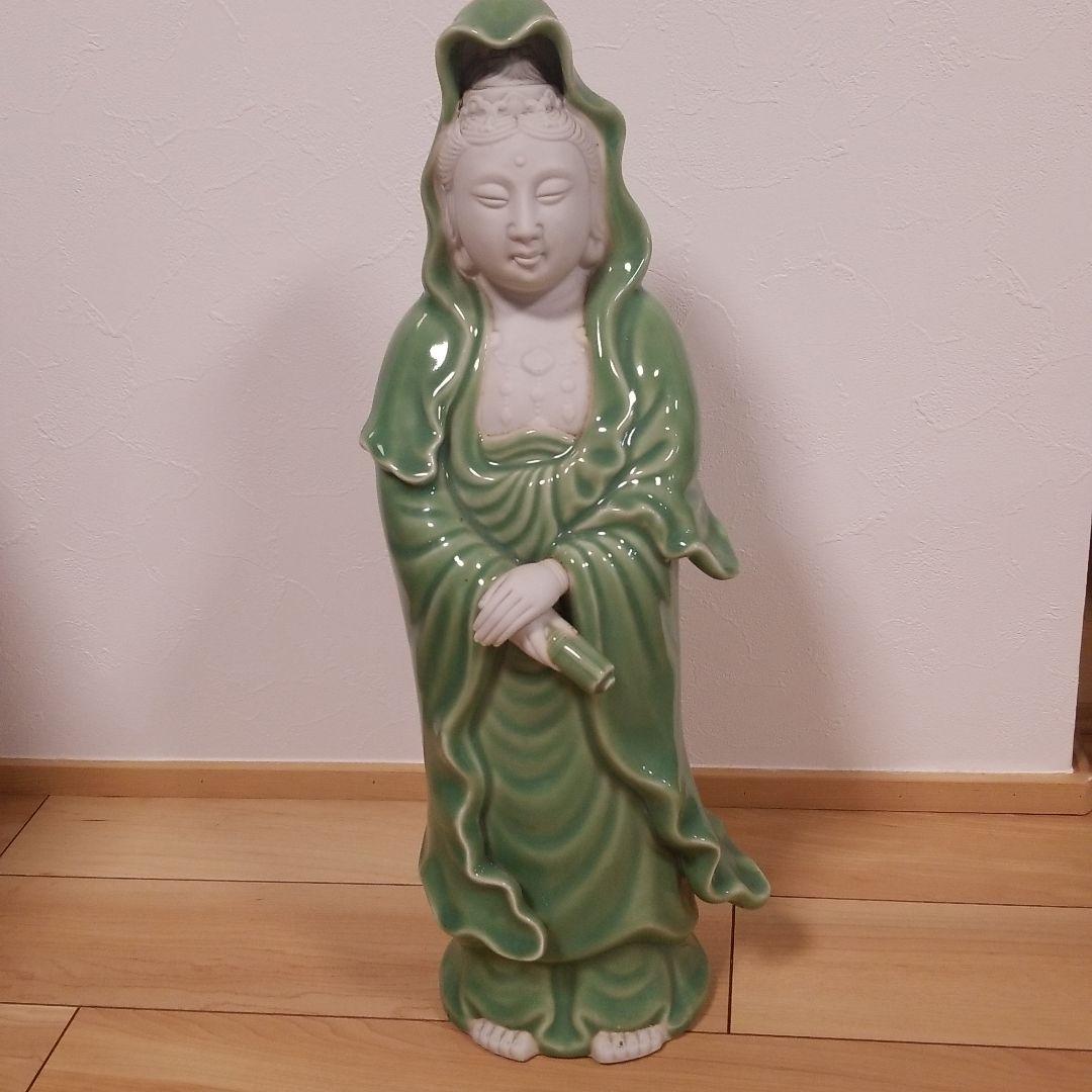 九谷 置物 観音 骨董