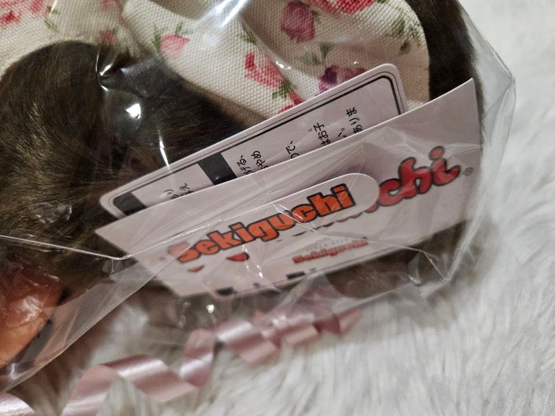 フラワー モンチッチ やわらかL セキグチ レア 花柄ワンピース ぬいぐるみ