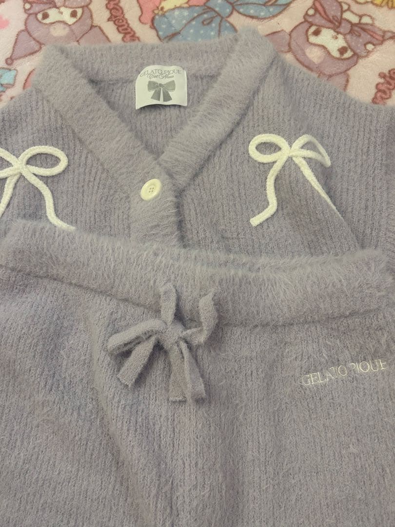 ジェラートピケ♡Halloween2025♡リボンフェザーセットアップ