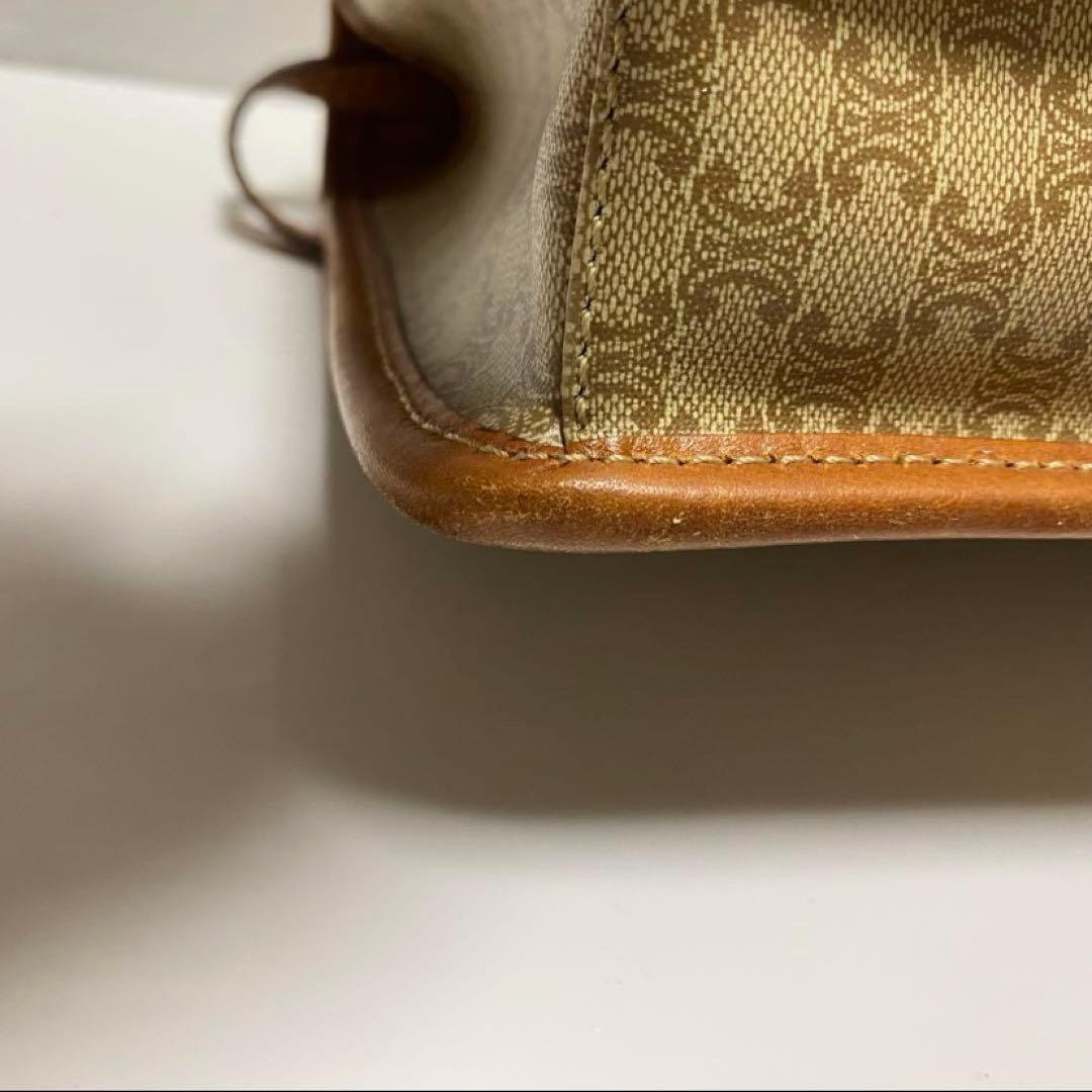【美品✨】CELINEセリーヌ ショルダーバッグ マカダム柄 ブラウントリオンフ