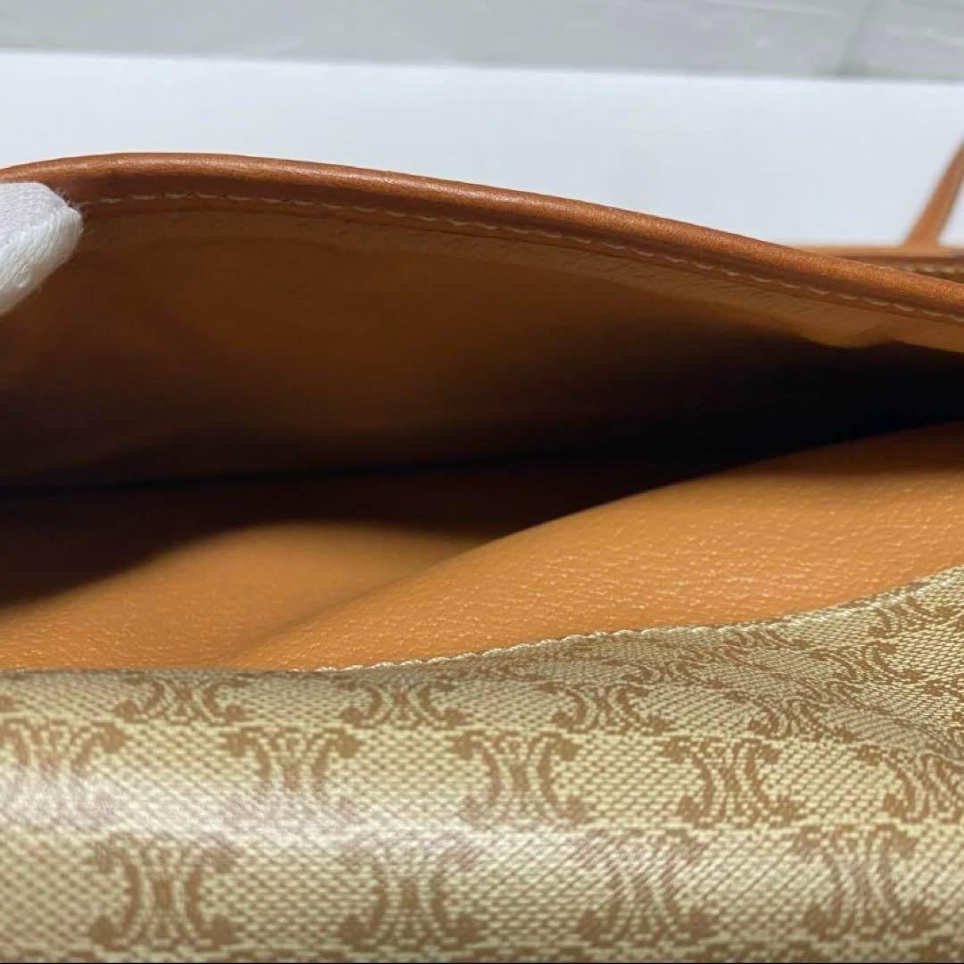 【美品✨】CELINEセリーヌ ショルダーバッグ マカダム柄 ブラウントリオンフ