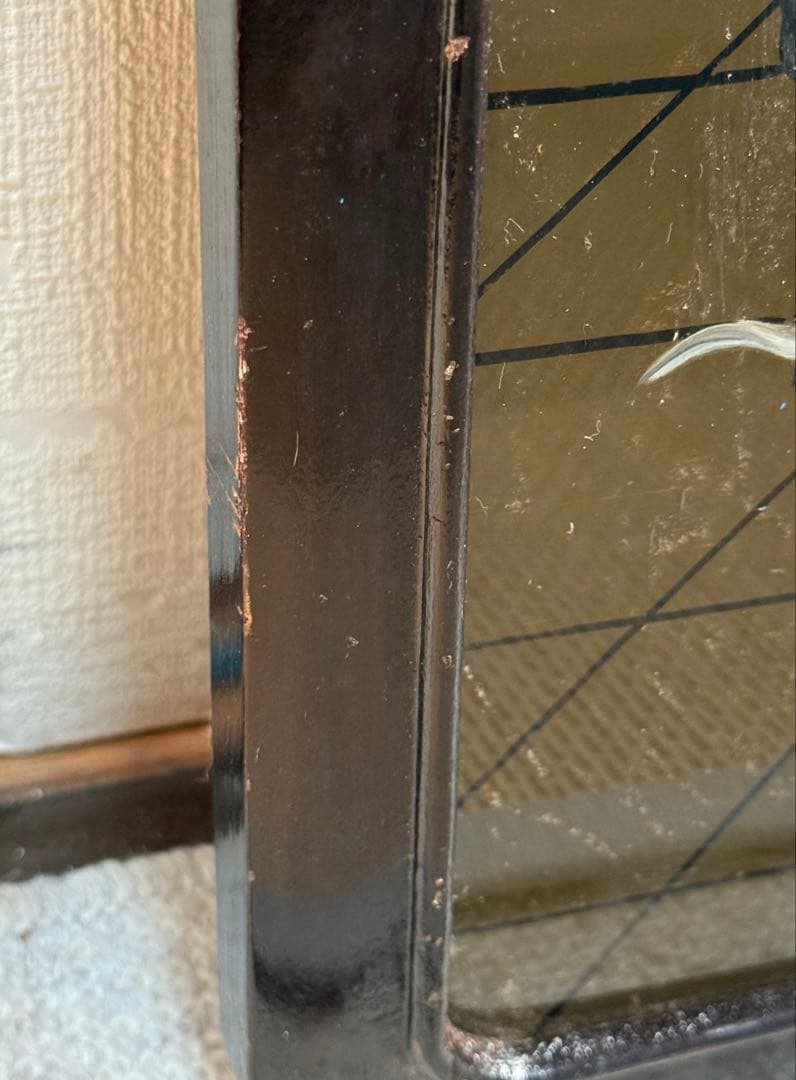 中国　ガラス絵　美人　1960年代製　壁がけ　送料込み250131