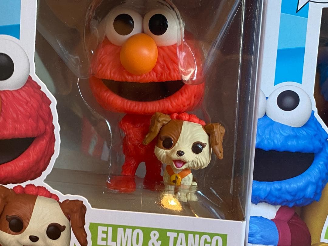 セサミストリート エルモ クッキーモンスター 2体セット フィギュア