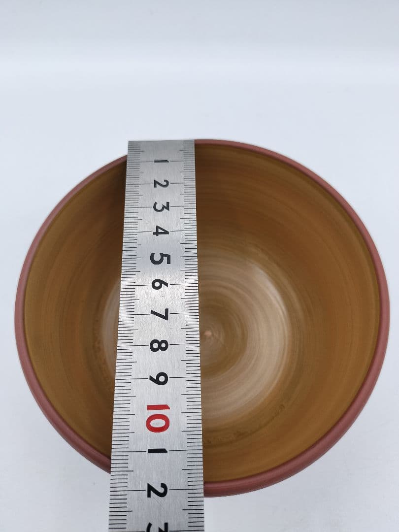 c249 朱泥茶碗 玉翠軒 国三窯　渡辺国三 木箱 茶道具 古物