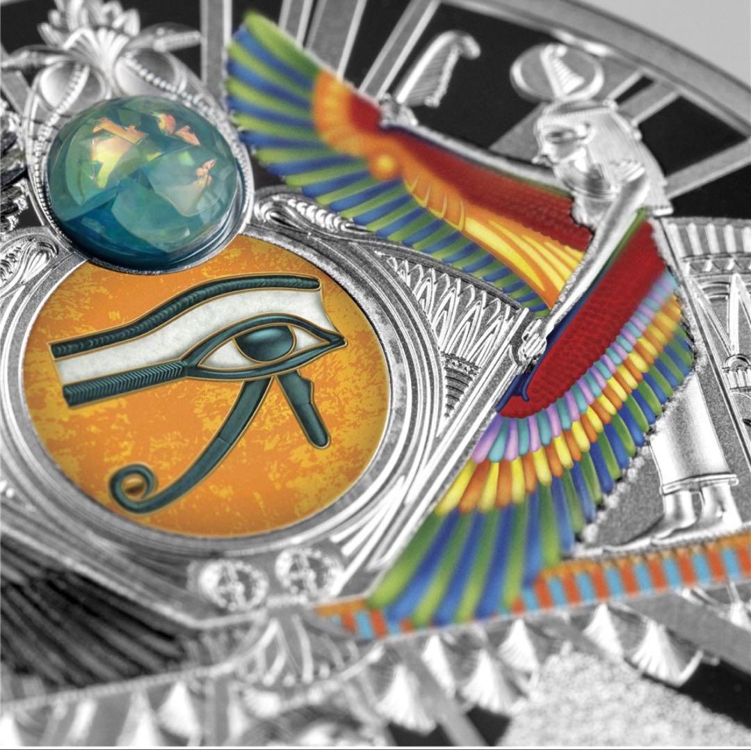 NGC最高鑑定☆2022 ニウエ ホルスの目 銀貨 カラー1oz シルバー