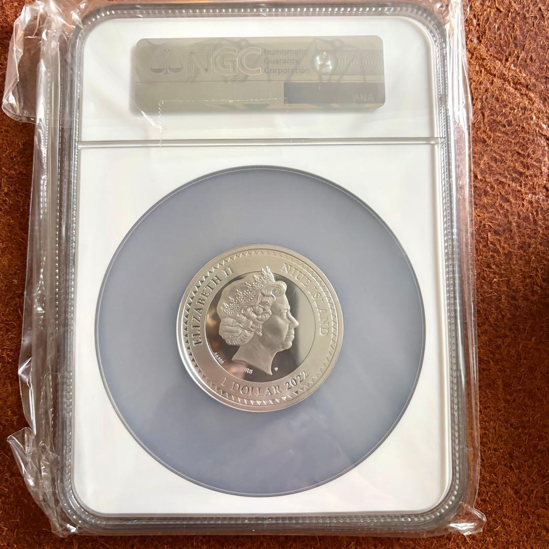 NGC最高鑑定☆2022 ニウエ ホルスの目 銀貨 カラー1oz シルバー