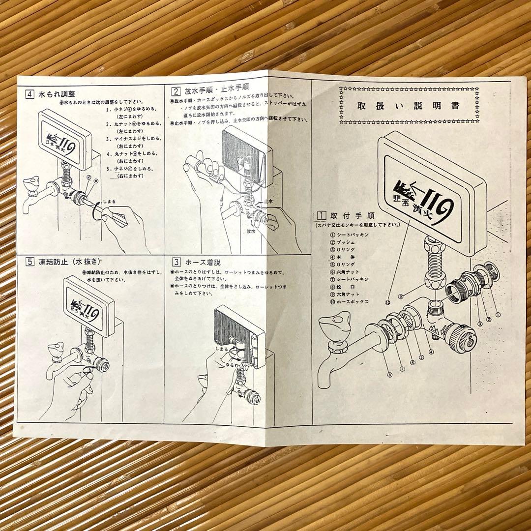 【新品】消火器　ファイヤー119 防災用品　火事　消火　昭和レトロ　防災グッズ