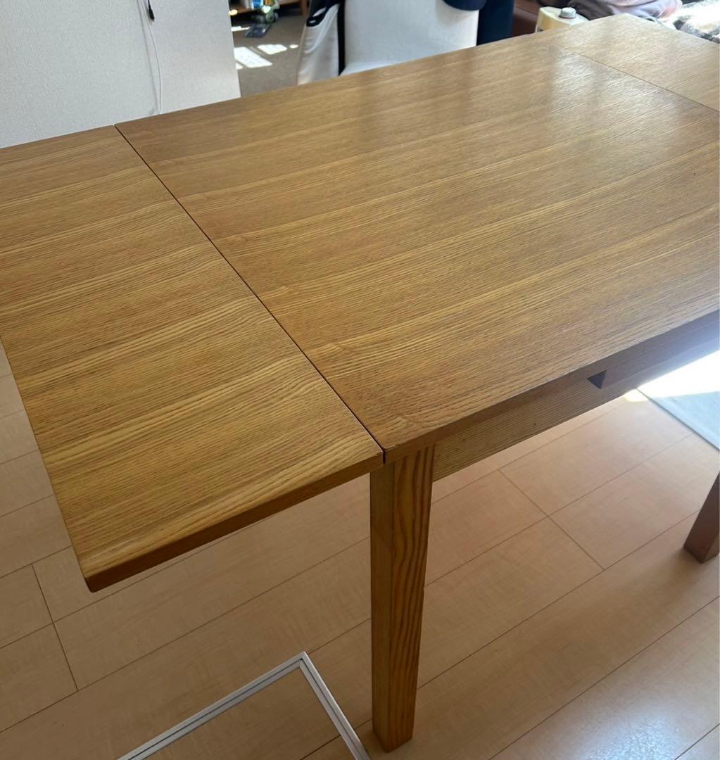 【かつ‼︎】無印良品　サイドテーブルとダイニングテーブルと椅子2脚付き