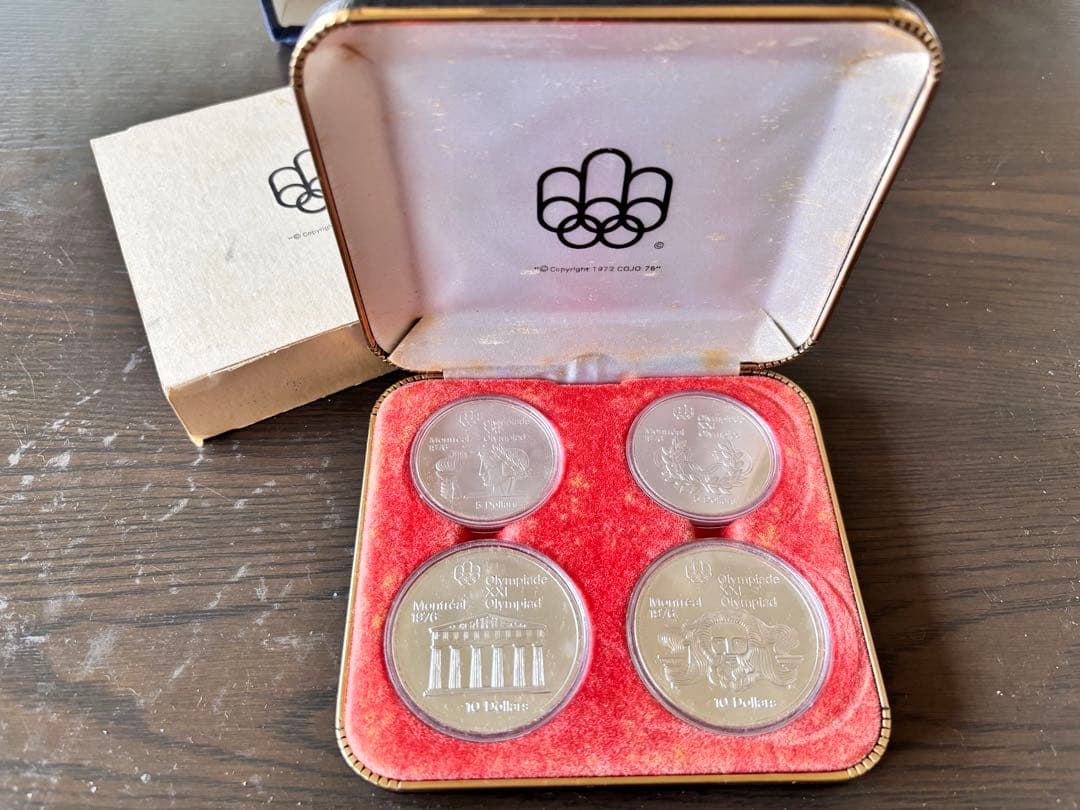 1976年モントリオールオリンピック記念硬貨セット　箱付き