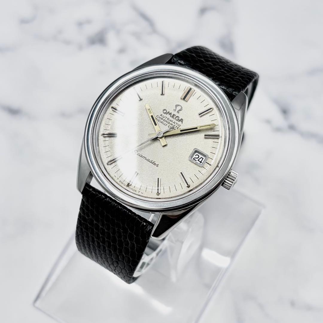 【美品／良稼働】オメガ シーマスター クロノメーター 自動巻き サンドブラスト