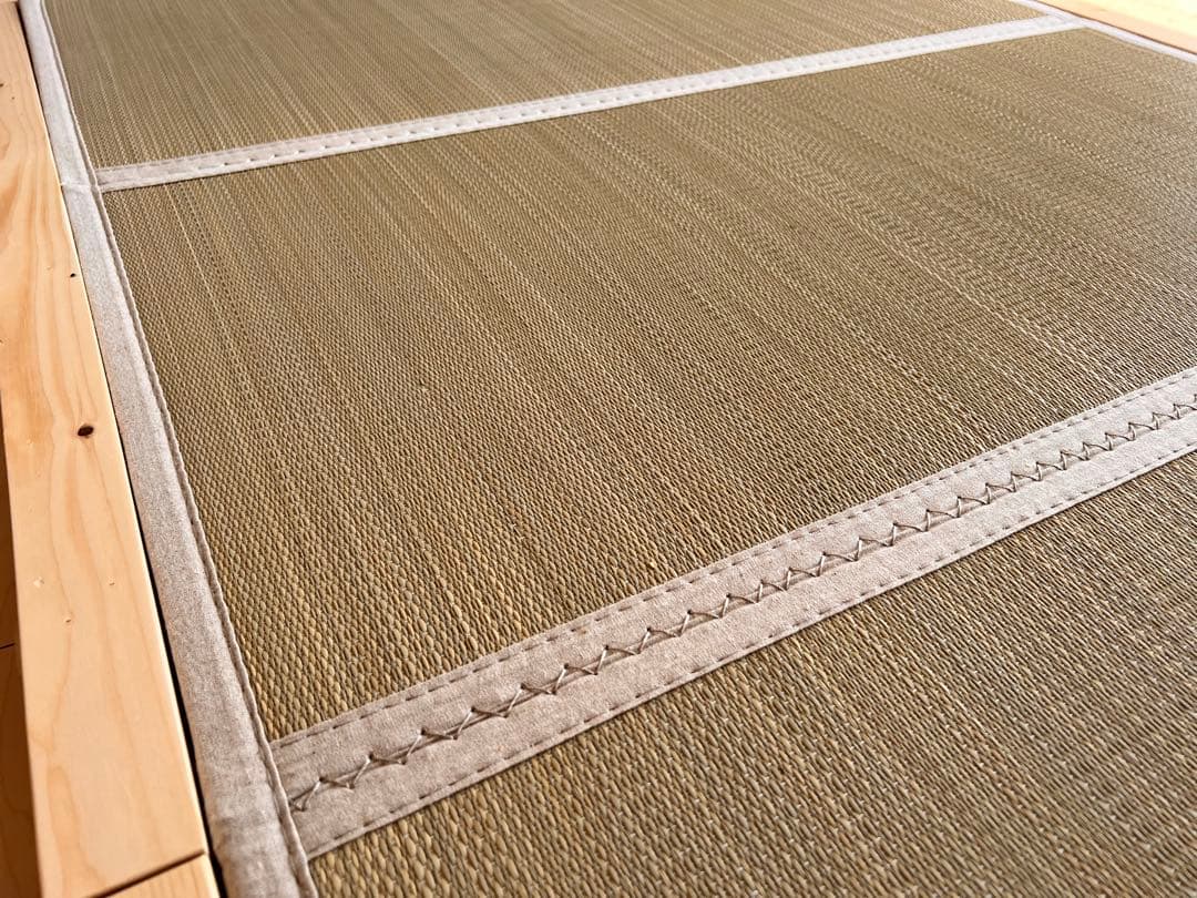 い草畳ベッド3段階高さ調整 単身サイズ ナチュラル 生成り(目積織)