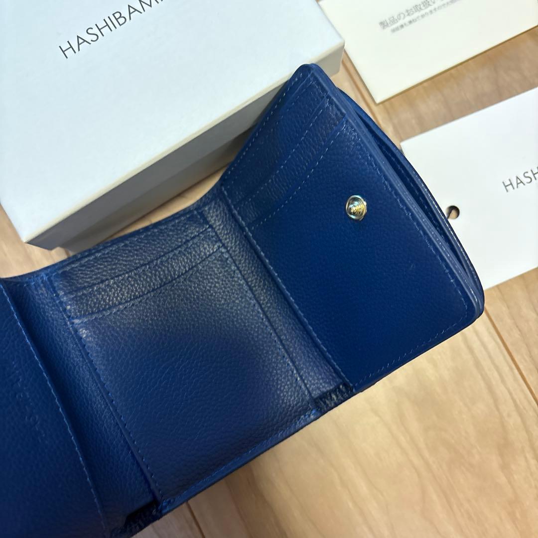 明日まで限定価格+新品*ハシバミの天然石ミニウォレットNavy/ラブラドライト*