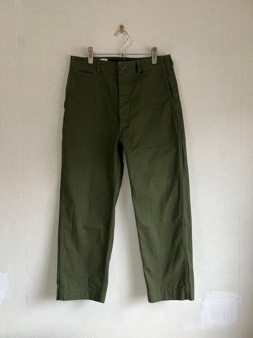 ANATOMICA アナトミカ 34 ヘリンボーンツイル チノパンツ 日本製