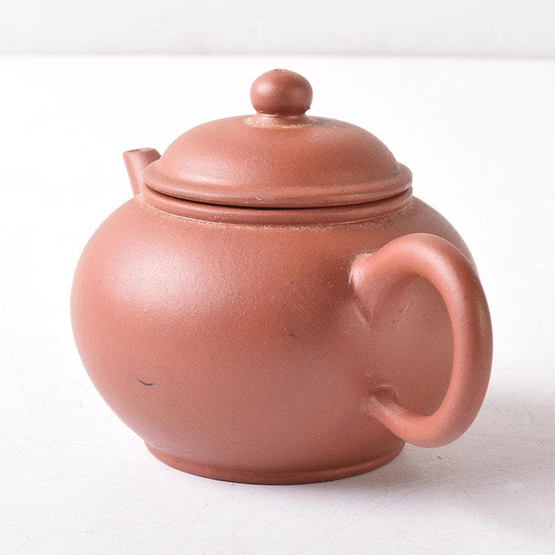 中国　荊渓恵孟臣製　 紫砂　朱泥　急須　茶壷　V　R8274