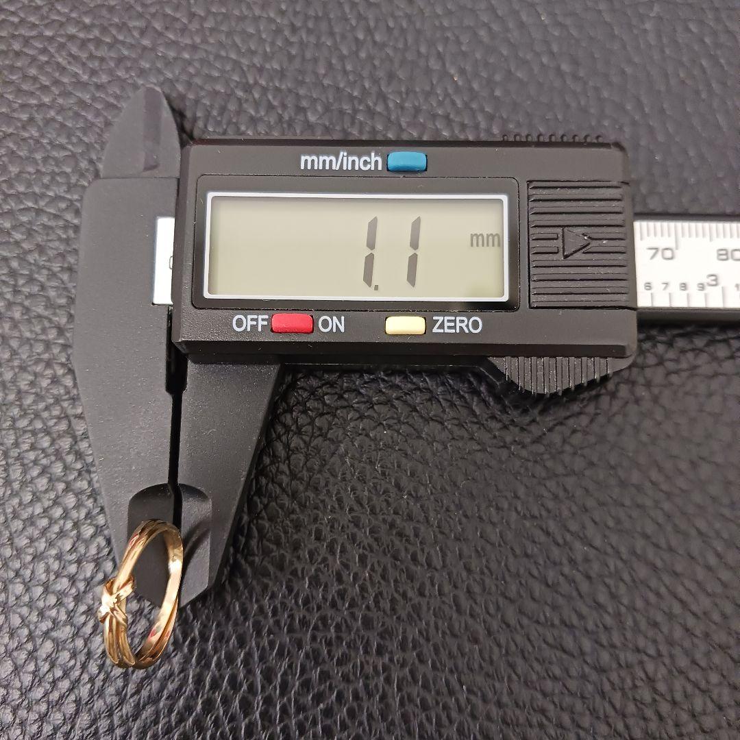 (C012013) K18 YG リング 指輪 4℃ ヨンドシー 約9-10号