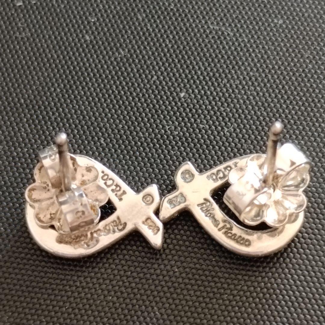 ティファニー　ラビングハート　スタッド　ピアス　シルバー　両耳　付属品なし