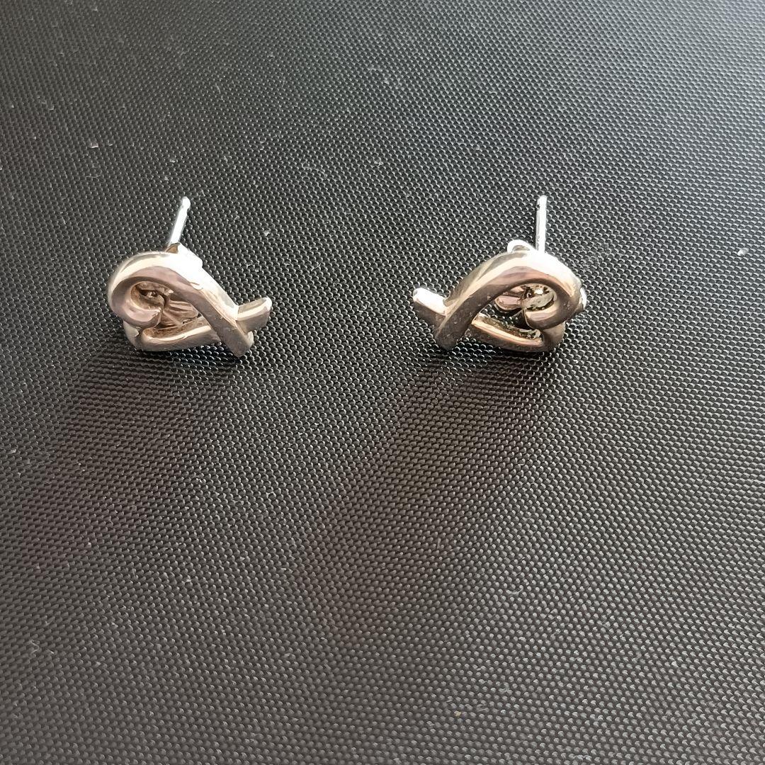 ティファニー　ラビングハート　スタッド　ピアス　シルバー　両耳　付属品なし