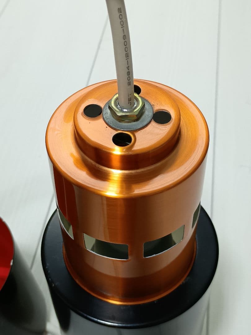 黒とオレンジのペンダントライト　アートワークスタジオ　AW-0177