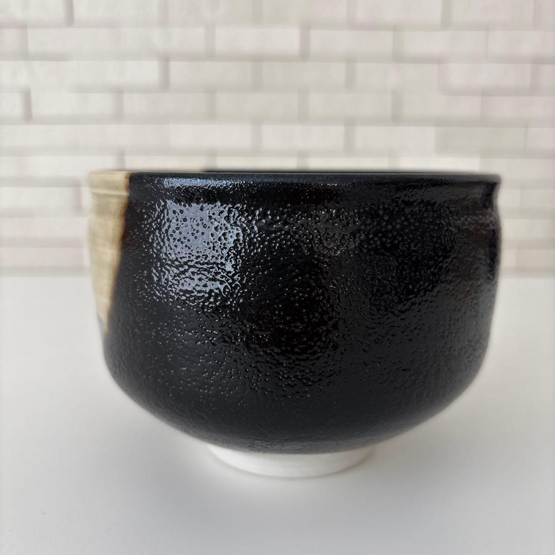 【新品未使用】抹茶茶碗　兎月窯　杉浦文泰作　瀬戸焼　御題『姿』鳥獣戯画　共箱