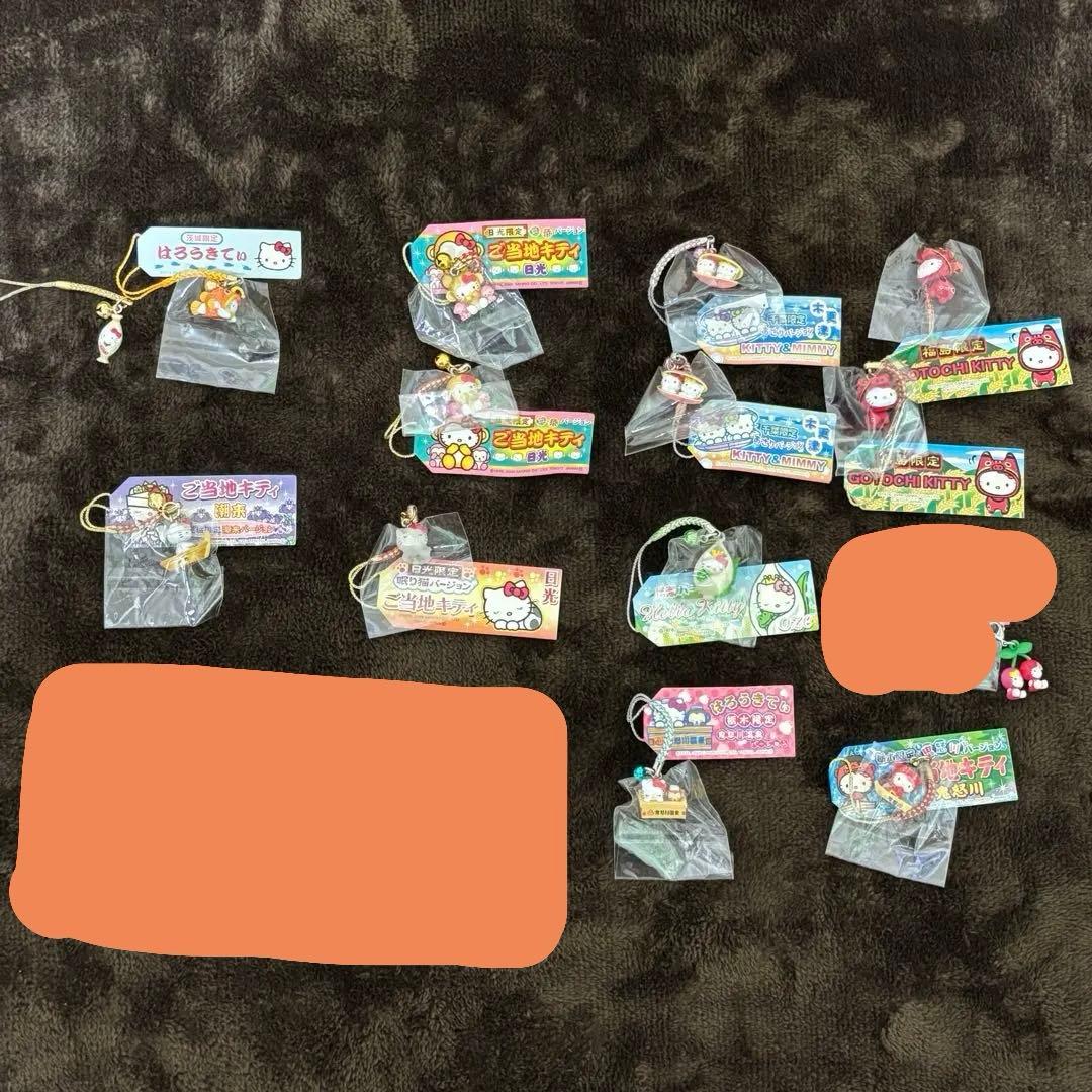 ご当地キティ ストラップ 38点セット