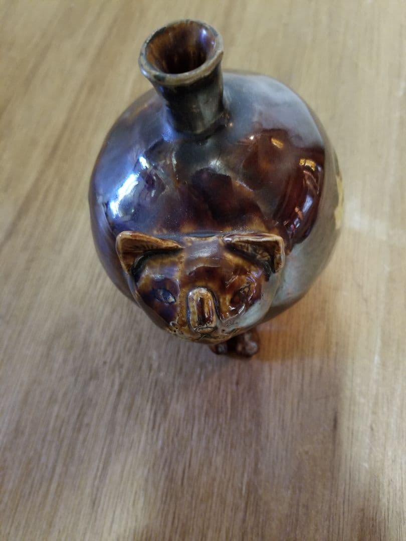 九谷焼　林大輔　猫　一輪挿し　花瓶　作家　陶磁器