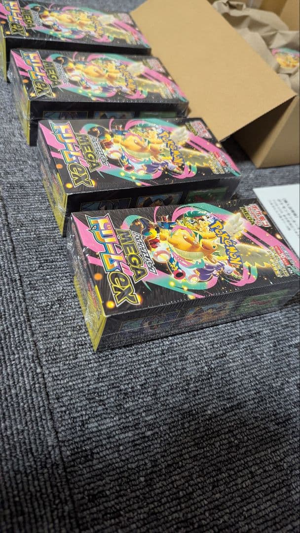 ポケカ メガドリームex 5box シュリンク付き