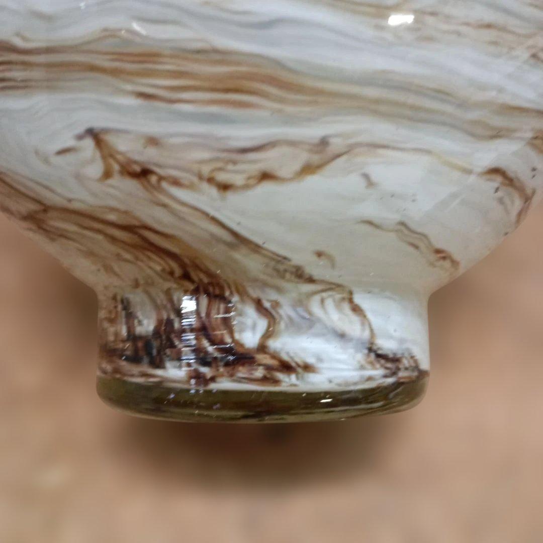 3979）岩田ガラス　金彩双耳　花瓶　花器　フラワーベース