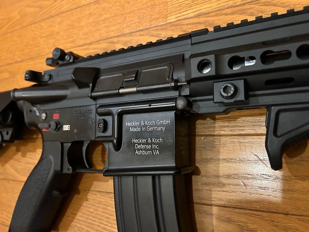 東京マルイ製 電動ガンHK416D ロアレシーバリアルレーザ刻印追加、精密バレル