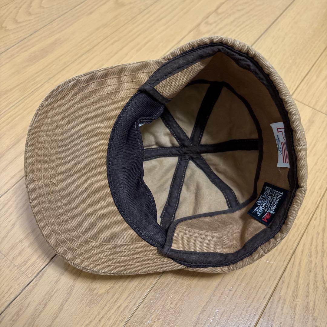 80s ディッキーズ チビタグ USA製 ダック地 キャップ Mサイズ