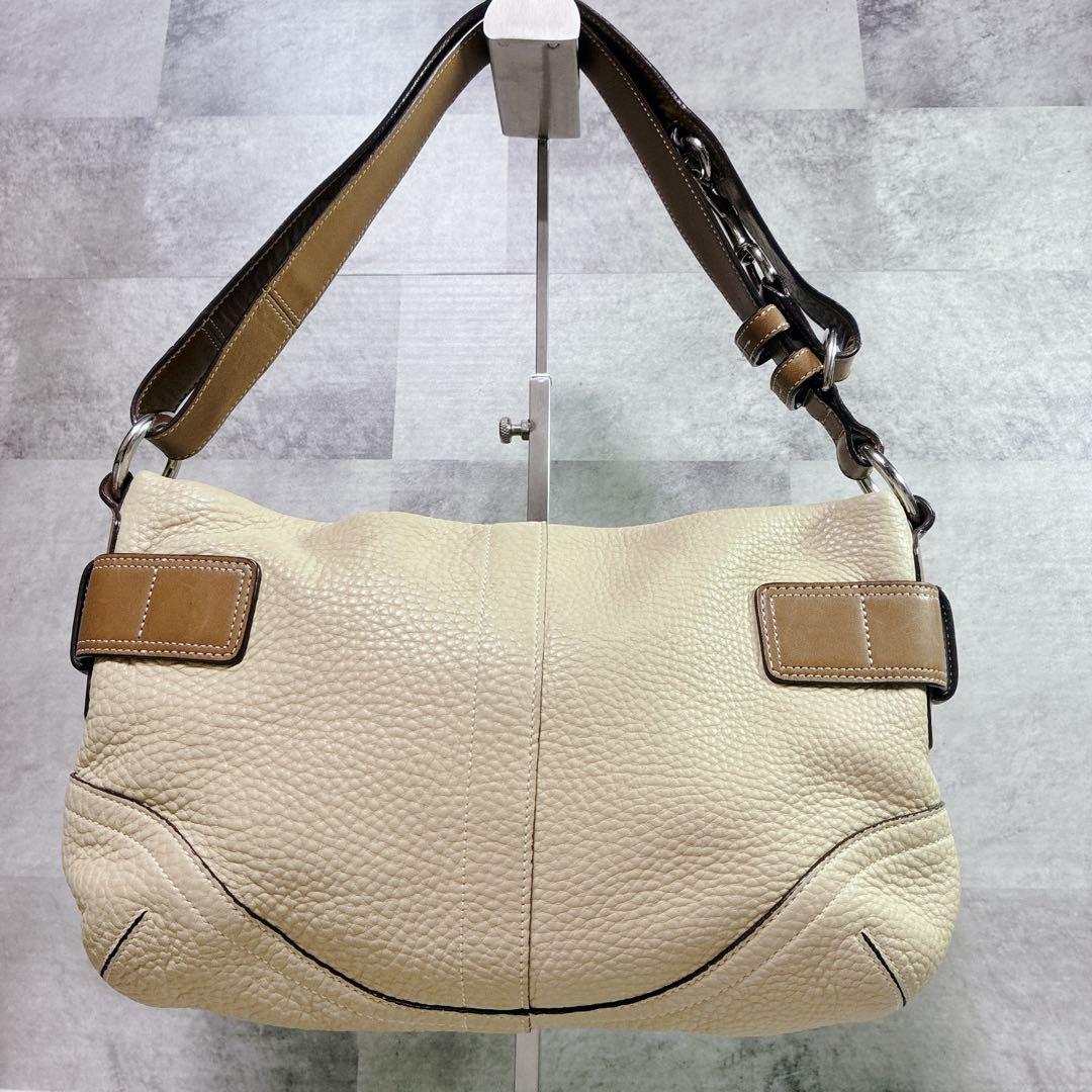 バッグ COACH SOHO ONESHOULDERBAG LEATHER BEGIE