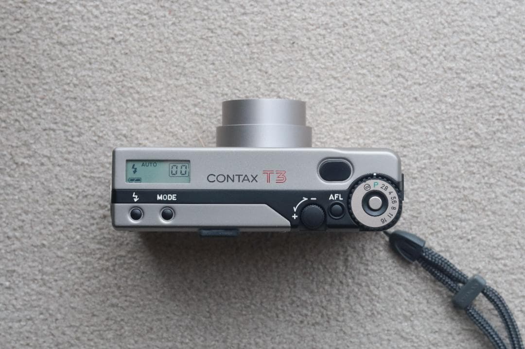 【動作確認済み】CONTAX T3 チタンシルバー シングルティース 美品
