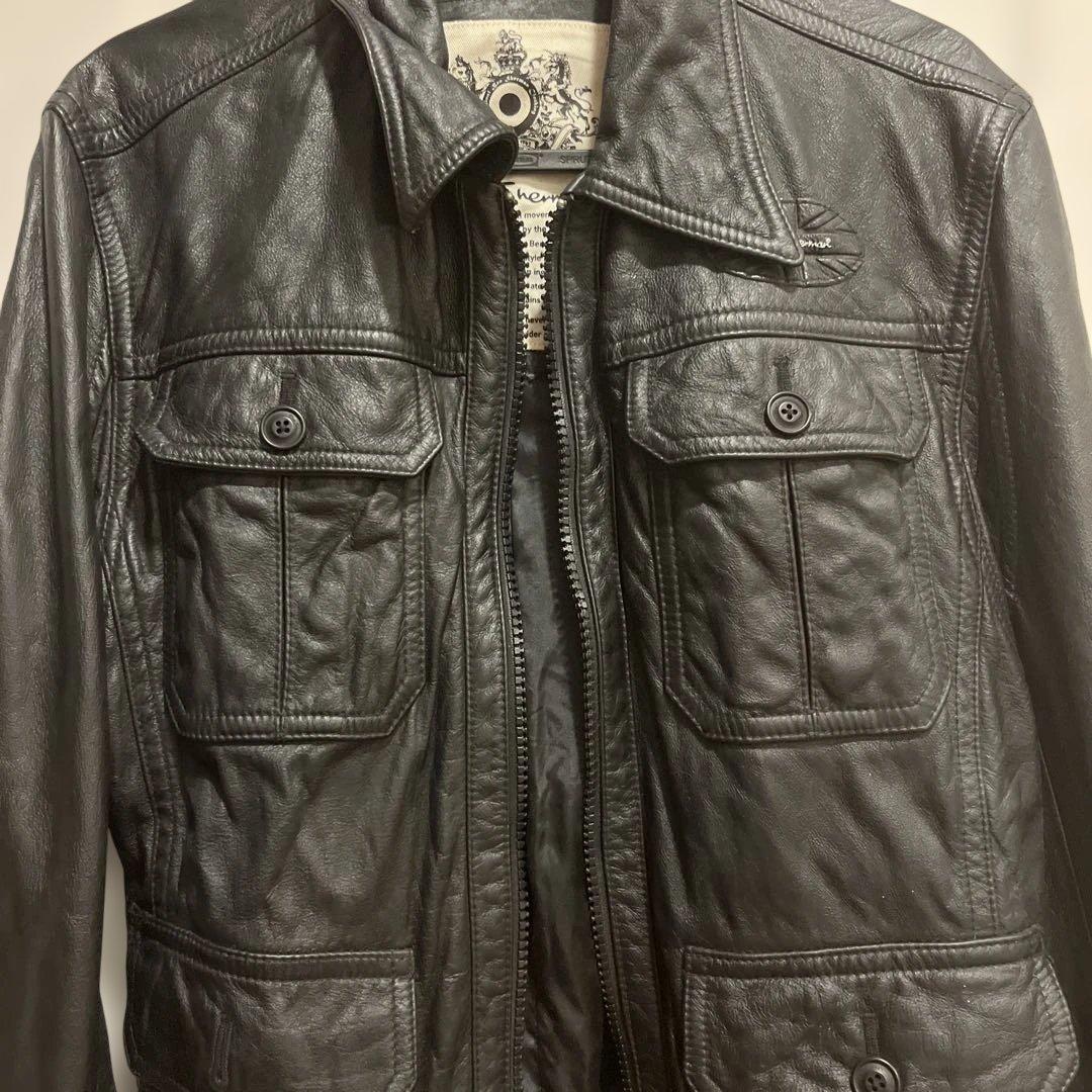 ベンシャーマン　Lサイズ　ライダースジャケット黒