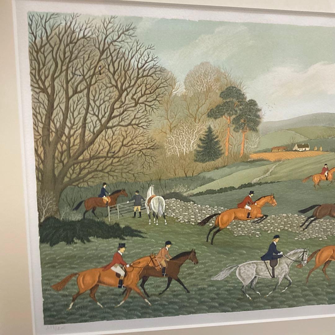 限定版 200ヴィンセント ハデルシー リトグラフ ハンティングインアイルランド