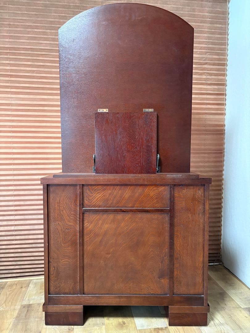 遠野民芸　欅　漆塗　南部鉄　鏡台　ドレッサー　検）岩谷堂　和家具