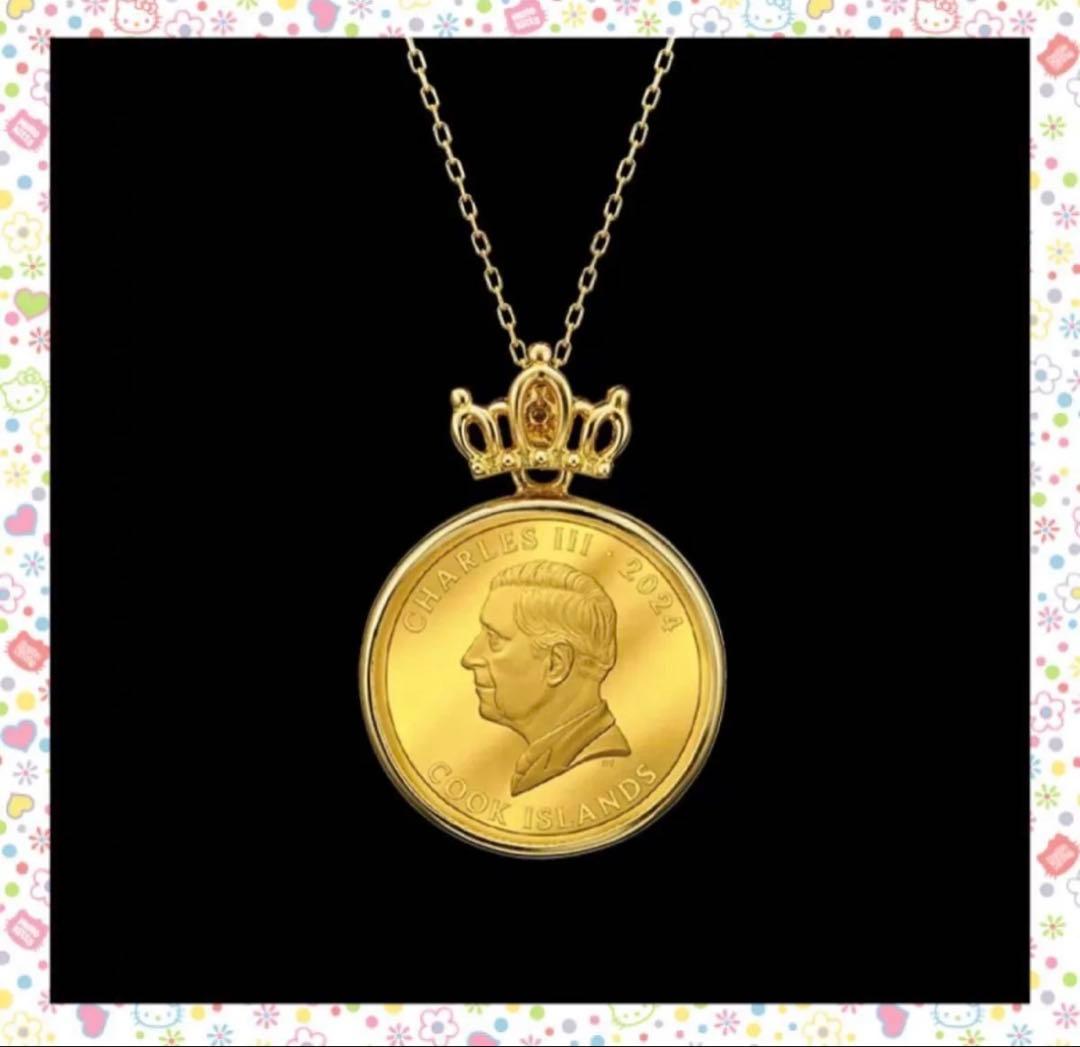 ハローキティ 50周年記念　純金ネックレス