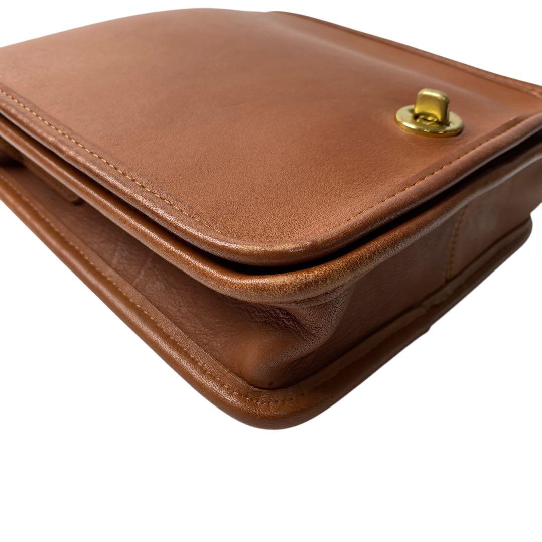 old coach オールドコーチ ショルダーバッグ オールレザー ターンロック