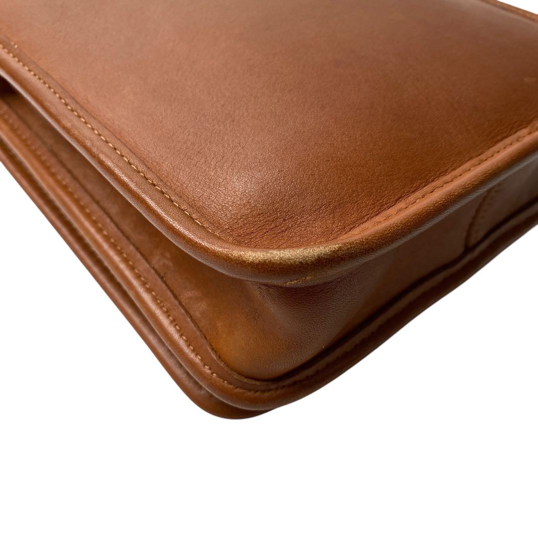 old coach オールドコーチ ショルダーバッグ オールレザー ターンロック