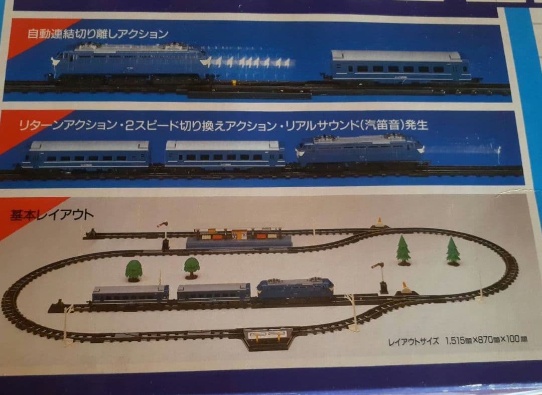 TOMY トミー スーパーレール ブルートレイン EF-66 セット