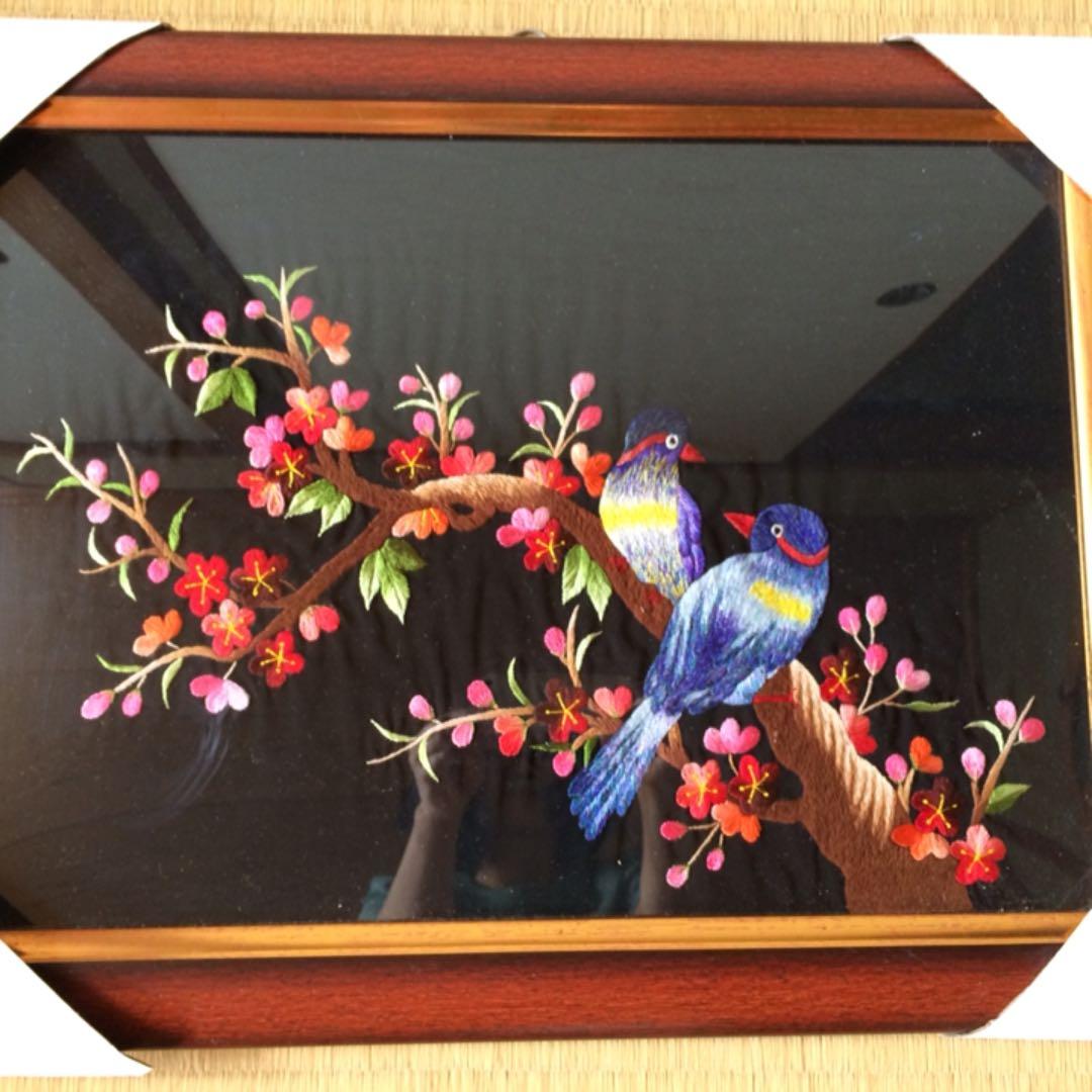 刺繍の絵、半額で