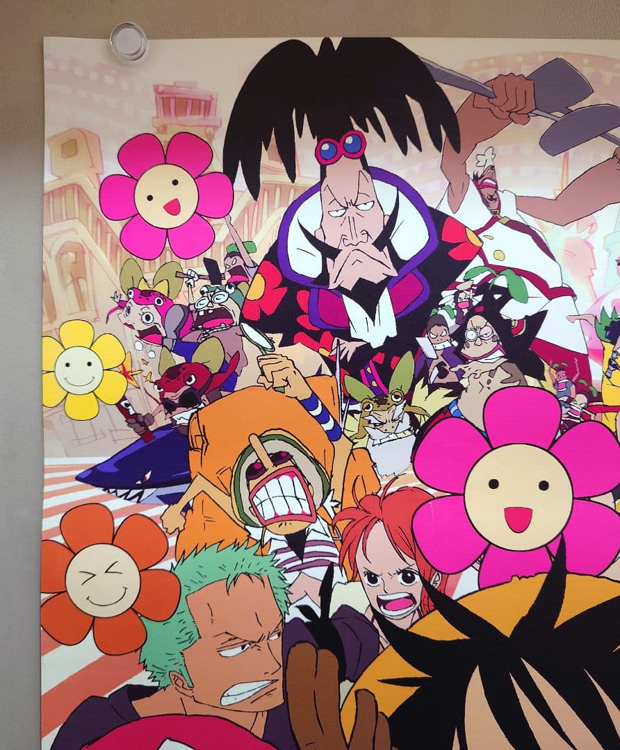 【レア】ONE PIECE　ワンピース　オマツリ男爵と秘密の島　ポスター　東映