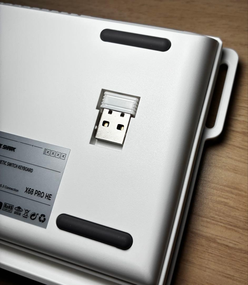 ATTACK SHARK X68PROHE ラピッドトリガー 磁気スイッチ 白