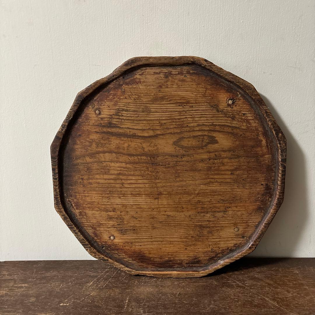 李朝十二角膳天板その64 盆.古道具.骨董品.韓国骨董. Antique.酒器盆